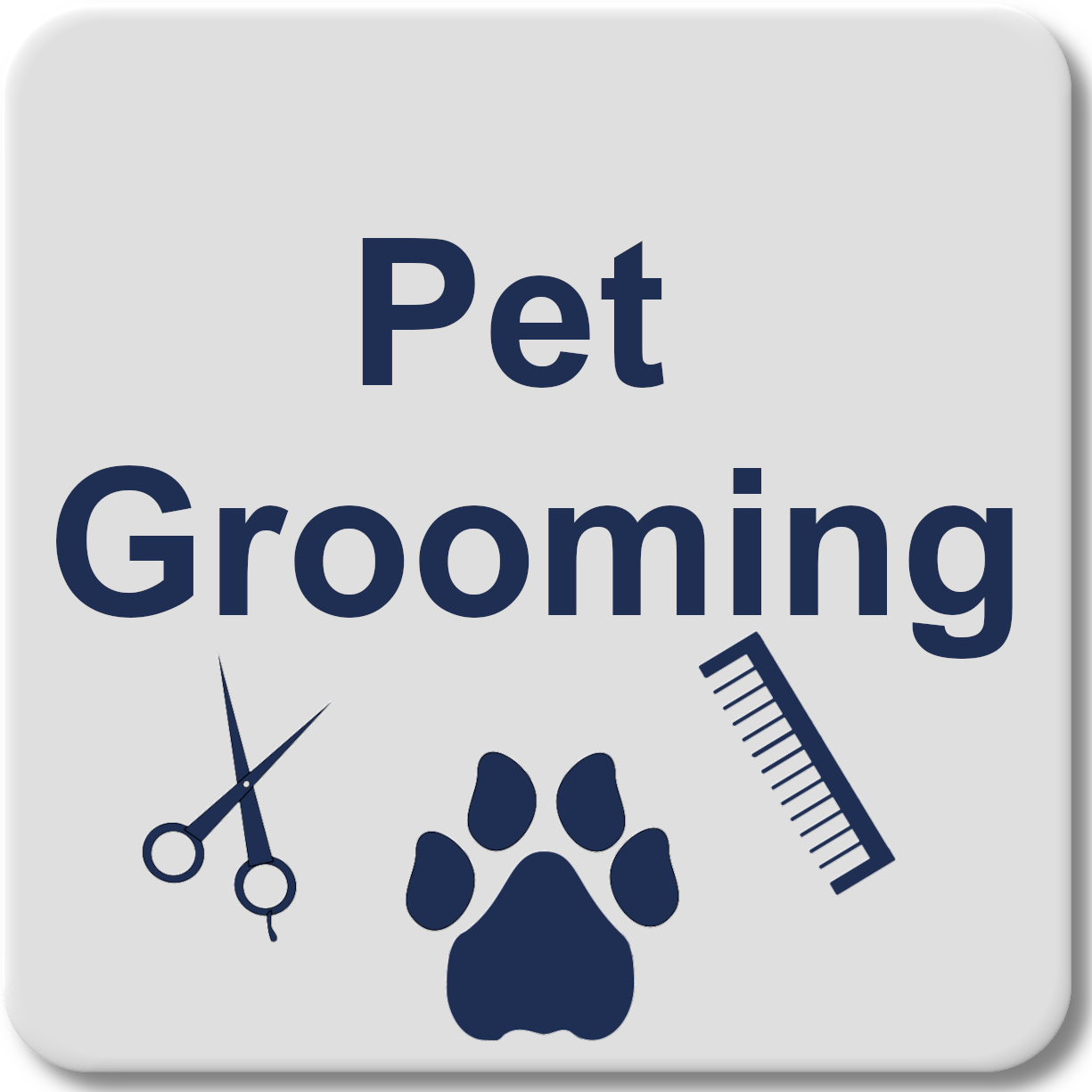 Tunika Disposable Pet Grooming Towels Image depicting a Paw Print icon and Grooming tools